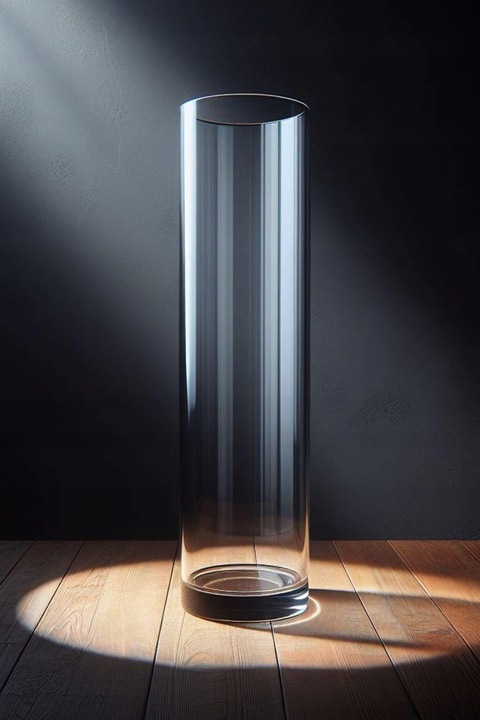 Wazon Szklany Cylinder Tuba h50 d10