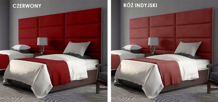 60X40 PANELE ŚCIENNE TAPICEROWANE WEZGŁOWIE WELUR KING VELVET