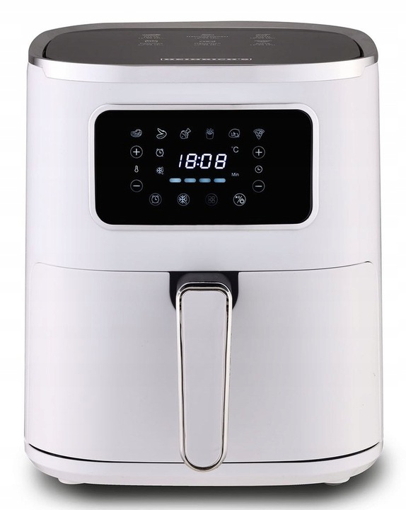 Duża BEZTŁUSZCZOWA FRYTKOWNICA Air Fryer 5L AIRFRYER 1450W 6 Programów