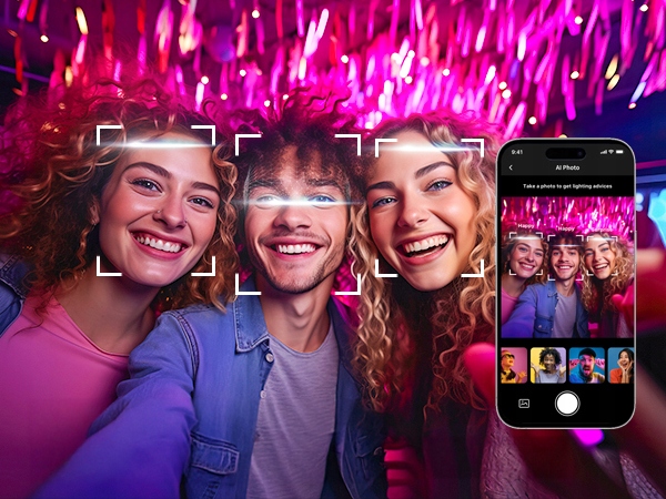 Smart Żarówka LED RGB E27 8.5W = 60W WiFi Rytm Muzyczny APP Lepro