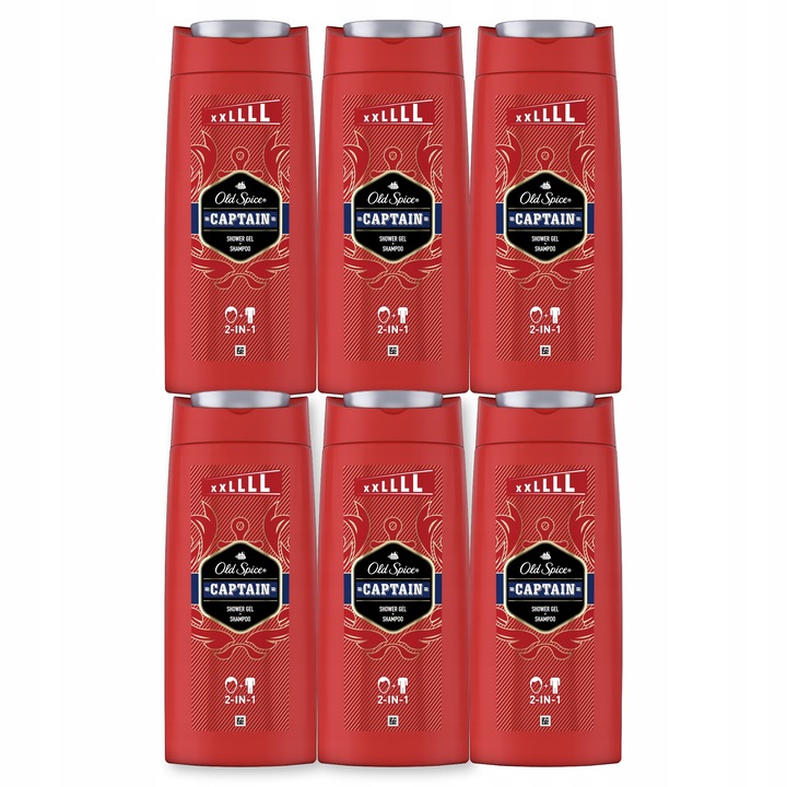 Old Spice Captain Żel pod prysznic 2w1 6x675 ml