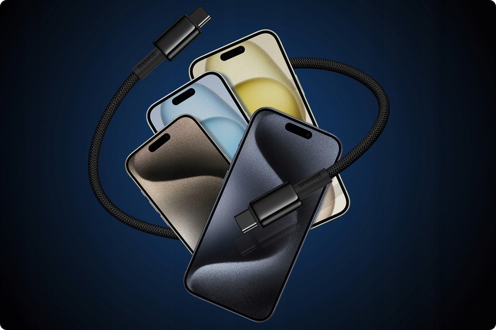 BASEUS KABEL USB-C TYPE-C SZYBKIE ŁADOWANIE PRZEWÓD 100W PD 5A QC 4.0 1M