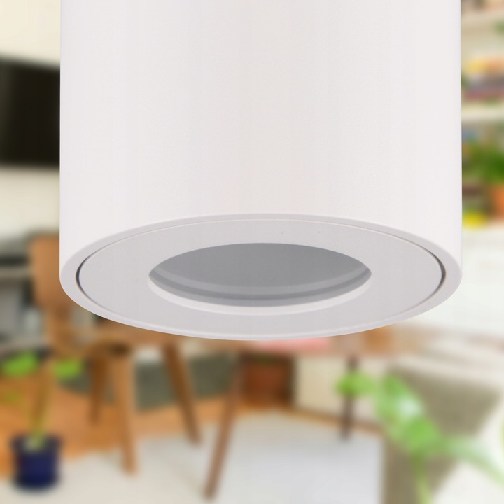 Oprawa Halogenowa sufitowa Natynkowa Tuba LED GU10 spot BIAŁA