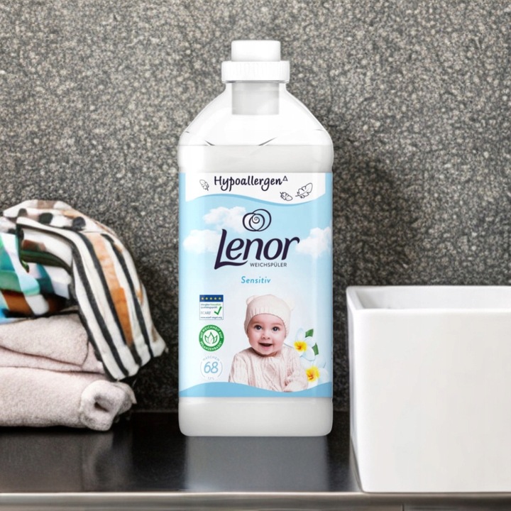 LENOR Płyn do płukania Sensitive biały Niemiecki DE 1,7L