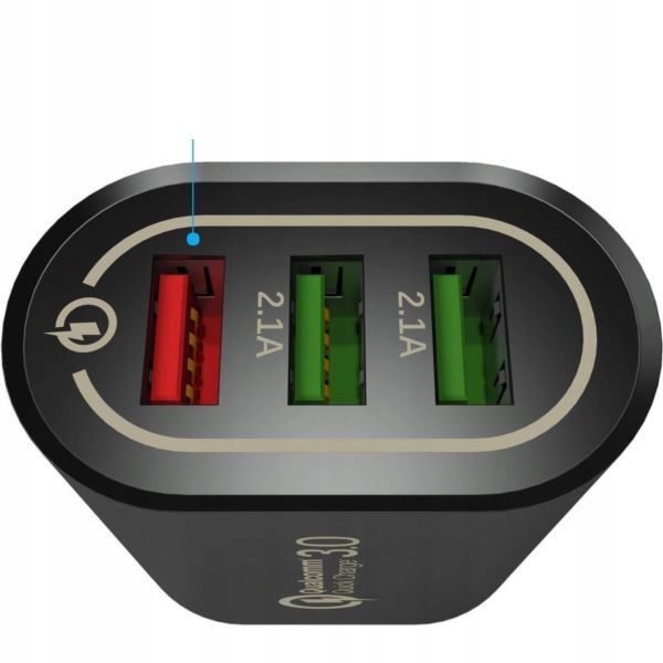 SZYBKA Ładowarka sieciowa QC 3.0 3xUSB Kostka Szybkie Ładowanie Mocna