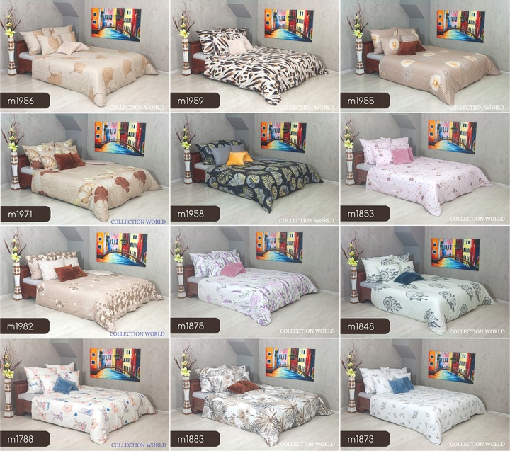 Pościel ELWAY 140x200 Bawełna Satynowa NOWE WZORY