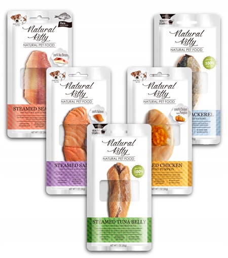 Natural Kitty - Gotowany na parze dorada 6 x 30 g