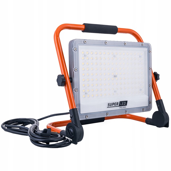 Halogen LED Budowlany 150W 16500lm Uchwyt Przenośny przewód 230V z