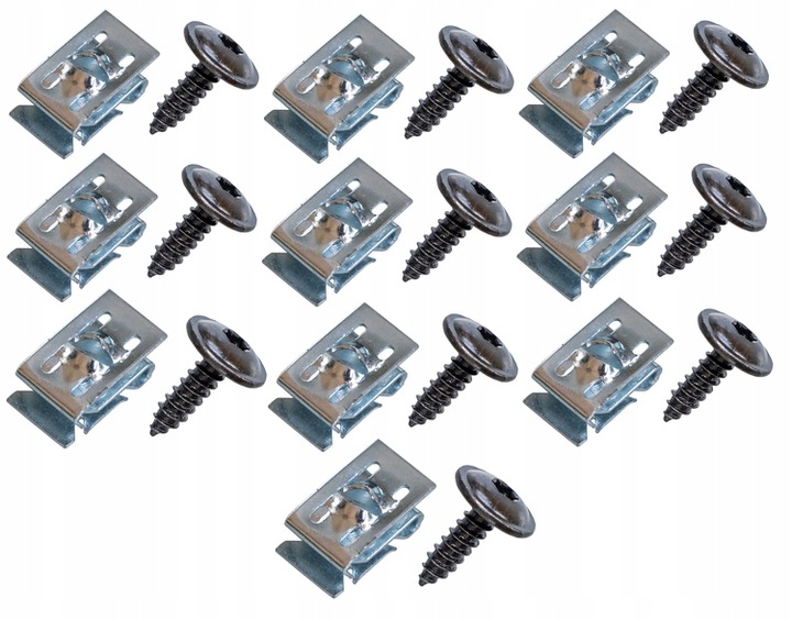 WKRĘTY ŚRUBY BLASZKI ZDERZAKA NADKOLA OSŁONY DO AUDI SEAT SKODA VOLKSWAGEN