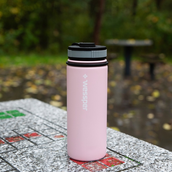 Kubek Termiczny do kawy Butelka Termiczna z wymiennymi ustnikami 0,5l