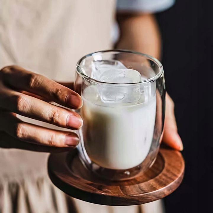 ZESTAW KOMPLET SZKLANEK TERMICZNYCH PODWÓJNE DNO DO NAPOJÓW 350 ML 6 EL