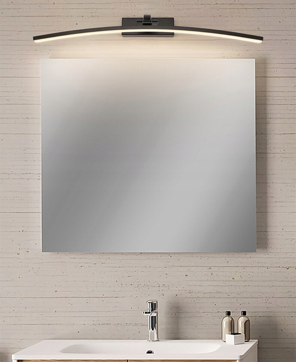 Kinkiet LED łazienkowy nad lustro OKRĄGŁY WYGIĘTY 10W