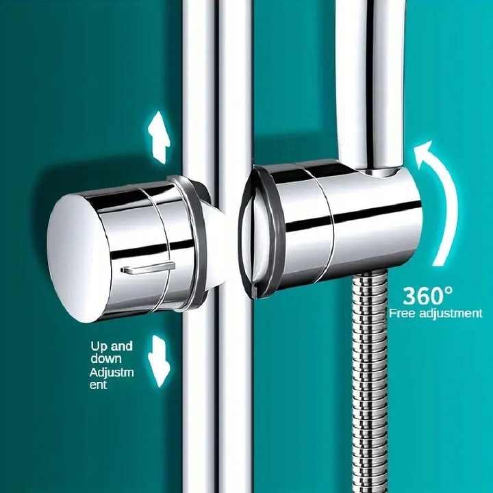 Uchwyt na słuchawkę do drążka prysznicowego m22/25 uniwersalny chrom