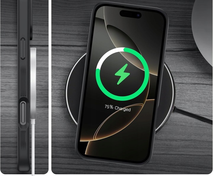 ETUI WZMACNIANE DO IPHONE 16 PRO MAX PANCERNE CASE DO MAGSAFE MAT 2x Szkło