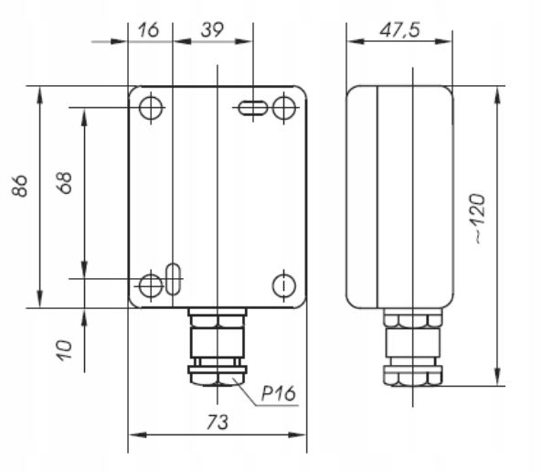 Czujnik temperatury zewnętrznej pogodowy do TERMET WKC0566000000 TPEB1