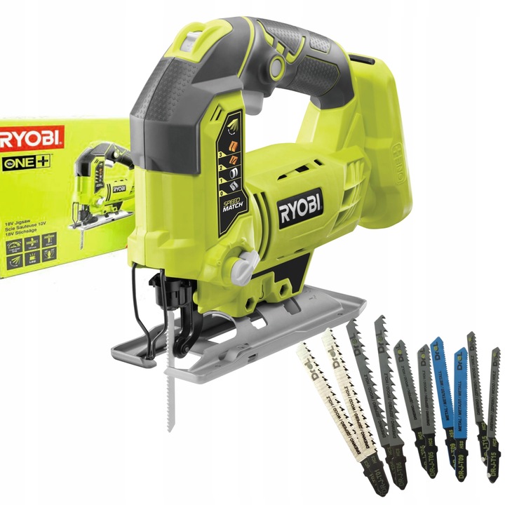 RYOBI WYRZYNARKA AKUMULATOROWA RYOBI R18JS-0 + 10 BRZESZCZOTÓW CHWYT