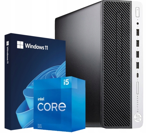 Komputer HP EliteDesk 800 G5 SFF i5-9500 6 rdzeni 32GB 512SSD USB-C 11Pro