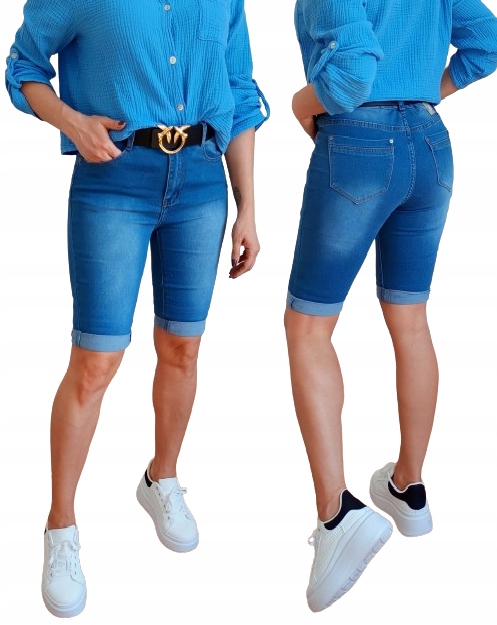Spodenki SZORTY Jeansowe Plus Size (40 - 50) Przecierane r. 48 / 4XL
