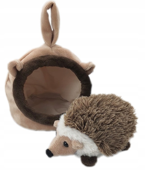 PLUSZOWY JEŻ w domku MASKOTKA pluszak jeżyk