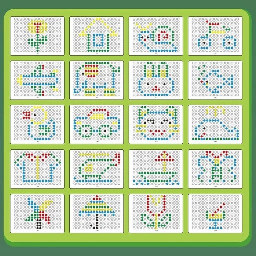 Tablica magnetyczna Dino Board Mozaika Montessori układanka krążki MagPad