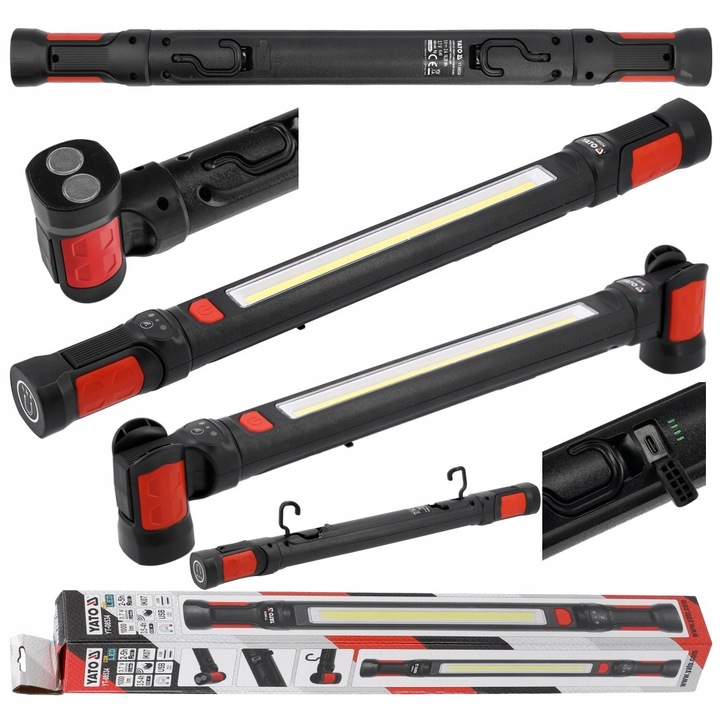 YATO LAMPA DO OŚWIETLANIA KOMORY SILNIKA 1000LM LATARKA YT-08534