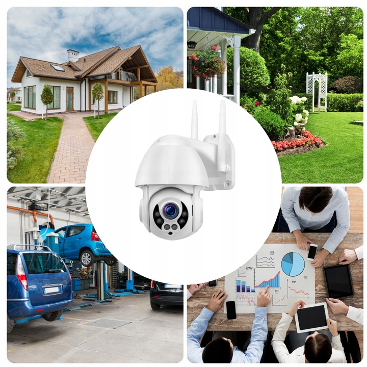 Kamera Wifi Zewnętrzna SMART 5MPx Obrotowa POLSKA APLIKACJA Śledzenie Ruchu