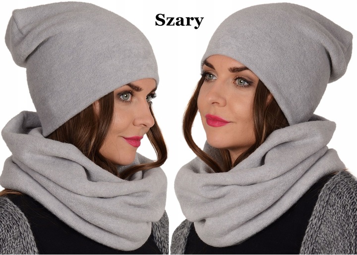 POLSKI - Komplet CZAPKA + KOMIN Tunel KOLORY K6