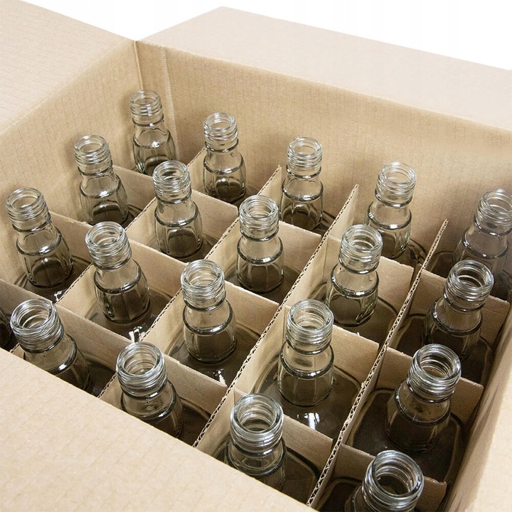 20x Butelki szklane DANIELS 0,5l + KRATOWNICA na Whisky, Wódka, Alkohol