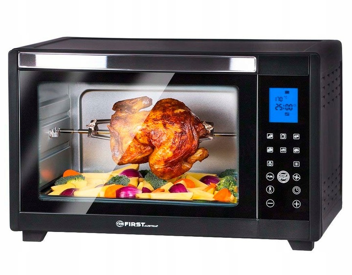 Piekarnik First Austria 45L LED Dotykowy 2000W z Rożnem i Grillem