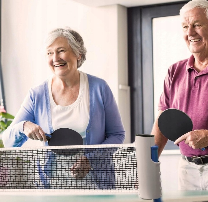 ZESTAW RAKIETEK DO TENISA STOŁOWEGO Z SIATKĄ + 3 PIŁKI DO PING PONGA