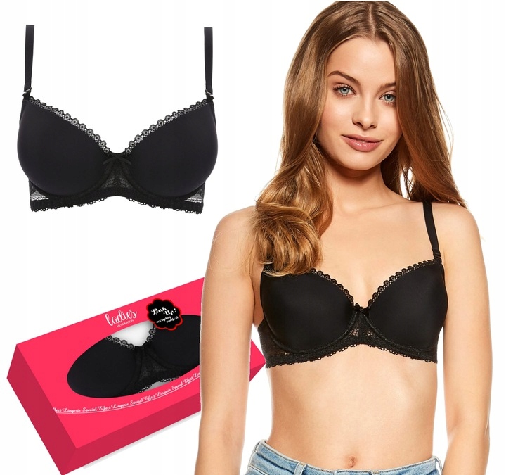 HENDERSON Biustonosz KASSIDY 75B CZARNY PUSH-UP