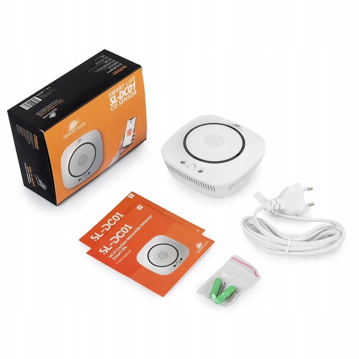 Czujnik czadu tlenku węgla CO Smart Life Tuya WiFi BEZPRZEWODOWY detektor
