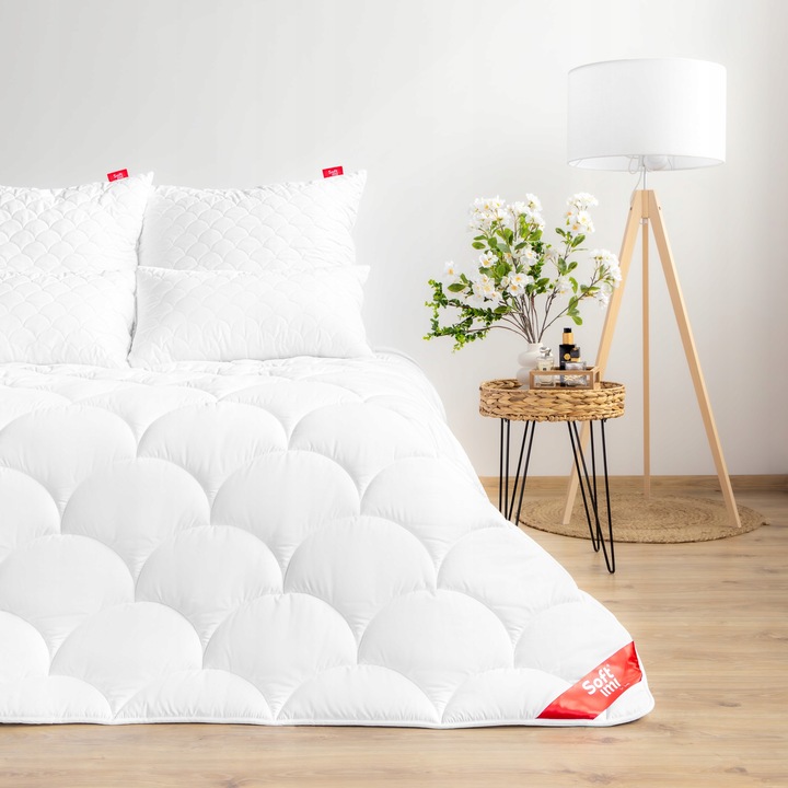 KOŁDRA CAŁOROCZNA ANTYALERGICZNA 200X220 Z POLSKI CIEPŁA LEKKA 4 PORY