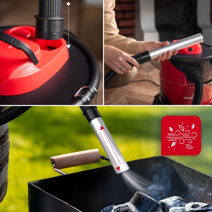 ODKURZACZ PRZEMYSŁOWY BEZWORKOWY SEPARATOR DO POPIOŁU KOMINKA GRUZU