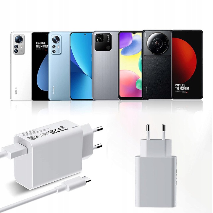 SZYBKA ŁADOWARKA DO XIAOMI REDMI NOTE 33W 3A + 1M KABEL USB TYP C 6A
