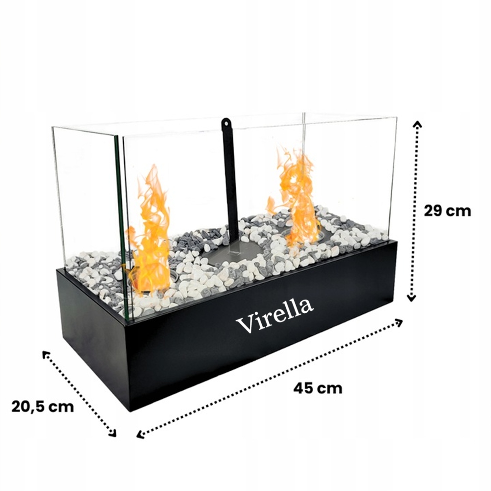 Virella Biokominek Wolnostojący Bezdymny Do Domu Ogrodowy Taras Bio Kominek