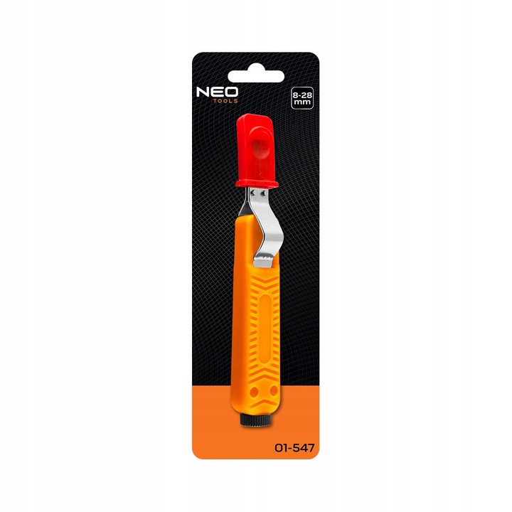 Ściągacz izolacji przewodów kabli z hakiem nóż 8 - 28 mm2 NEO 01-547