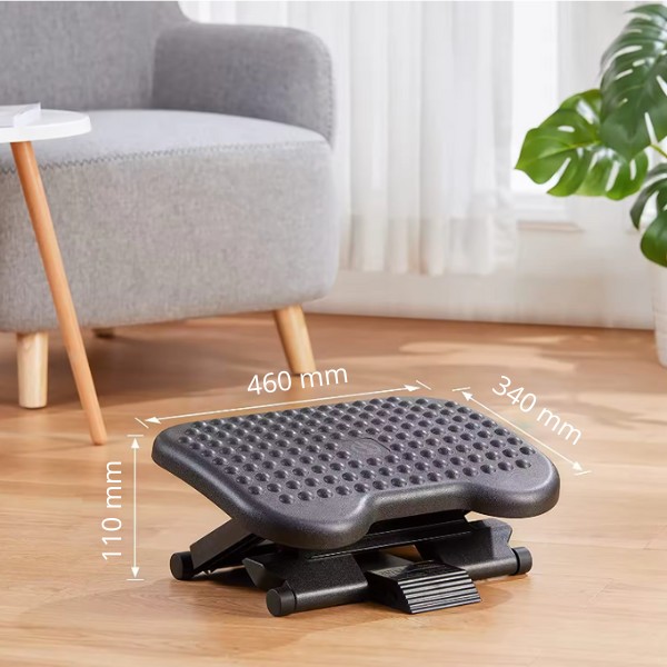 Ergonomiczny regulowany podnóżek biurowy ErgoStep R - pod biurko