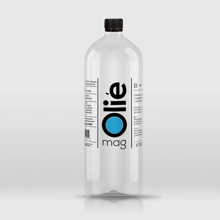 Olejek magnezowy 32% MgCl2.Z borem i jodem 1000 ml