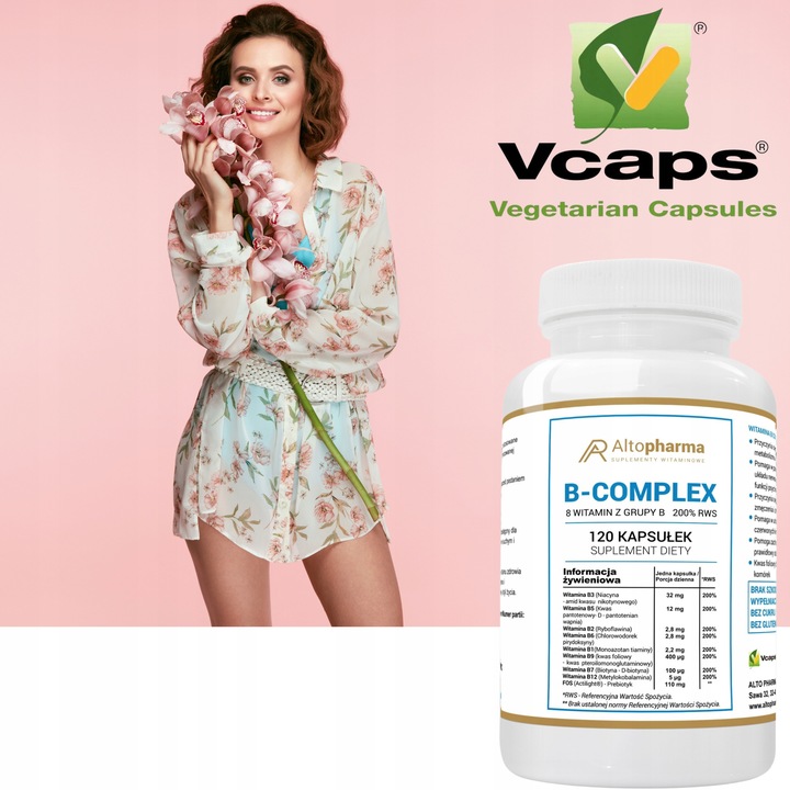 Witamina B-200 Complex B6 B9 B1 B2 B5 B7 B12 B3