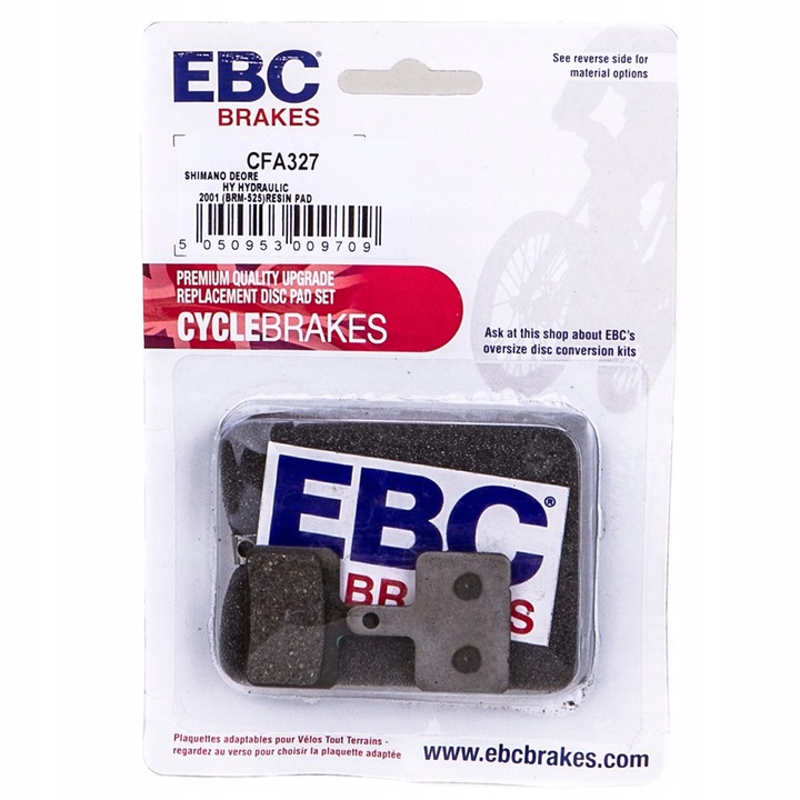 CFA327 - EBC KLOCKI HAMULCOWE ROWEROWE ORGANICZNE SHIMANO BR-MT200 GIANT