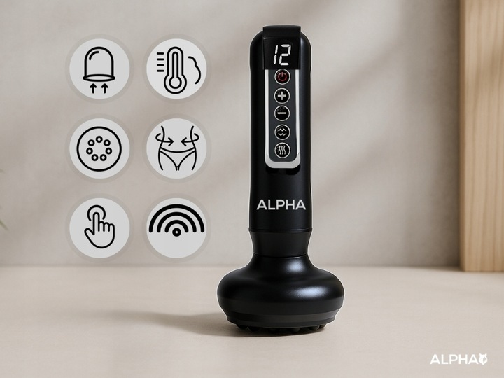 Elektryczna Bańka Chińska BEZPRZEWODOWY Masażer Antycellulitowy Podgrzewany