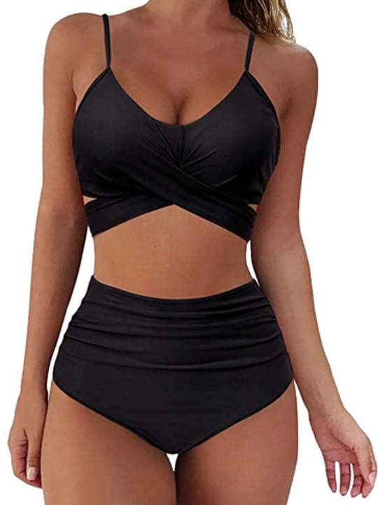 STRÓJ KĄPIELOWY DWUCZĘSCIOWY BIKINI WIĄZANIE / L