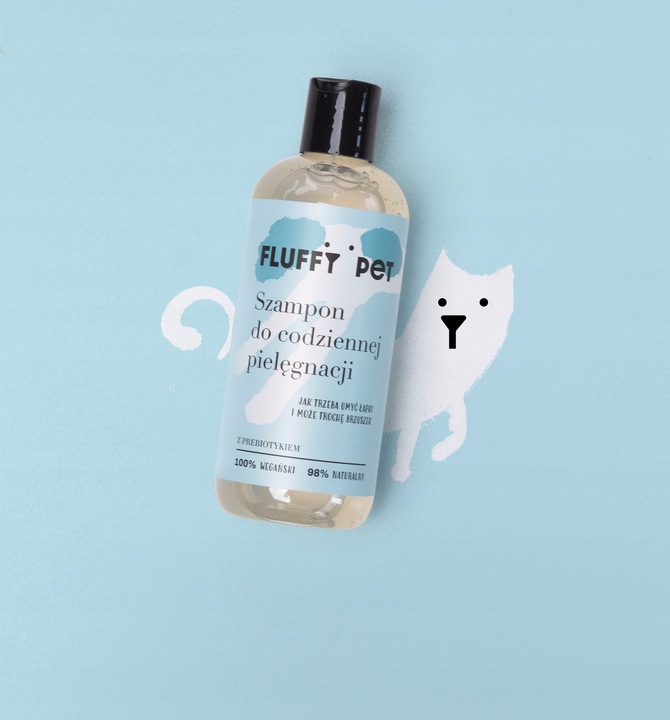 SZAMPON dla psów do codziennej pielęgnacji FluffyPet 300ml HIPOALERGICZNY