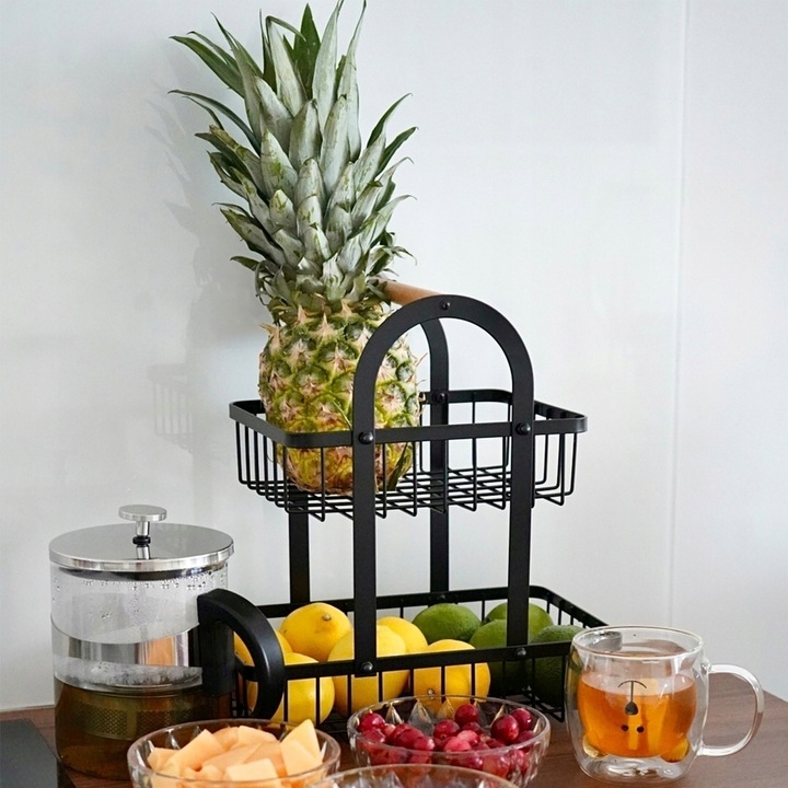 KOSZ na OWOCE piętrowy ORGANIZER koszyk Tadar Rainbow 27x18,5x31