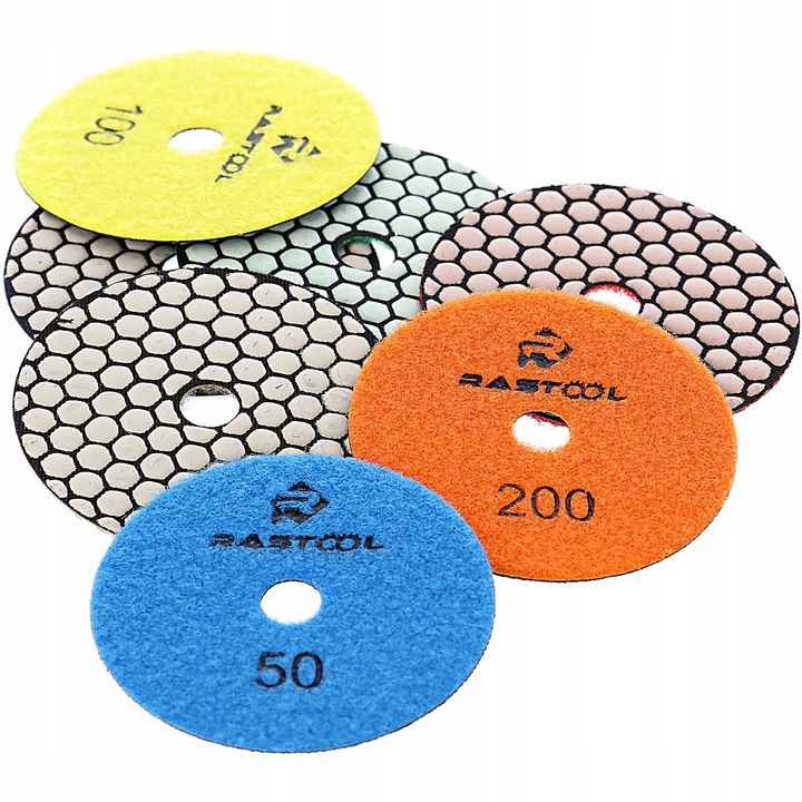 TARCZA DIAMENTOWA POLERSKA 100MM DYSK DO SZLIFOWANIA GRESU PŁYTEK G200 RZEP