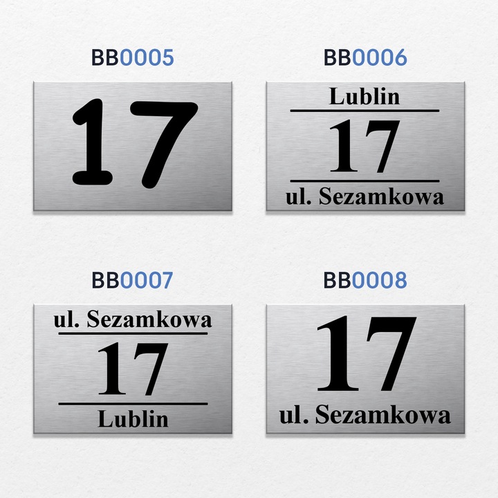 NUMER DOMU 32x21cm TABLICZKA ADRESOWA Z NUMEREM DOMU NUMER NA DOM