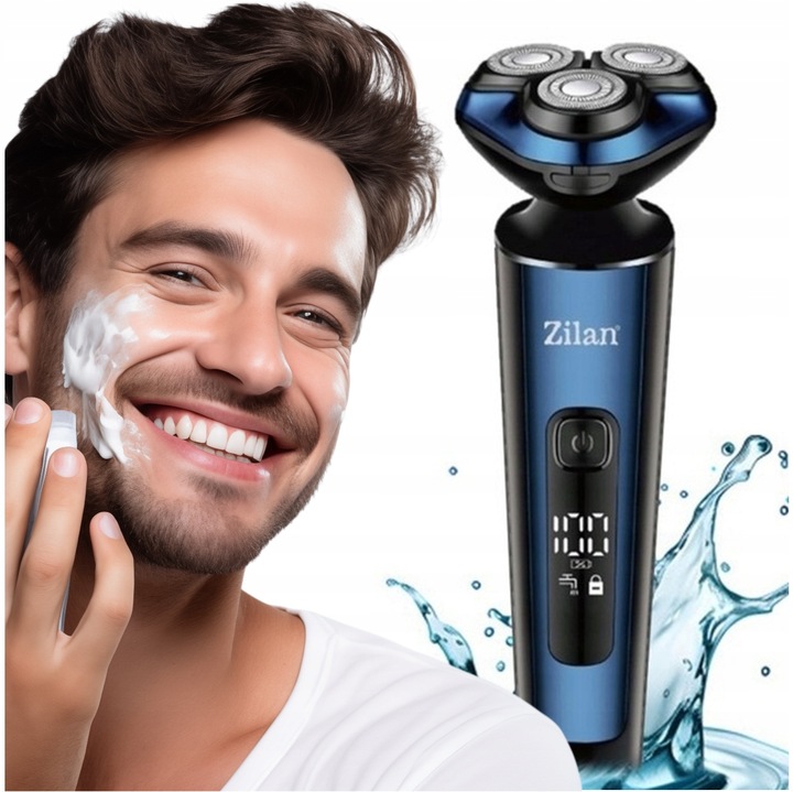 GOLARKA MĘSKA TRYMER MASZYNKA DO BRODY GŁOWY NOS USZY WET&DRY USB AION