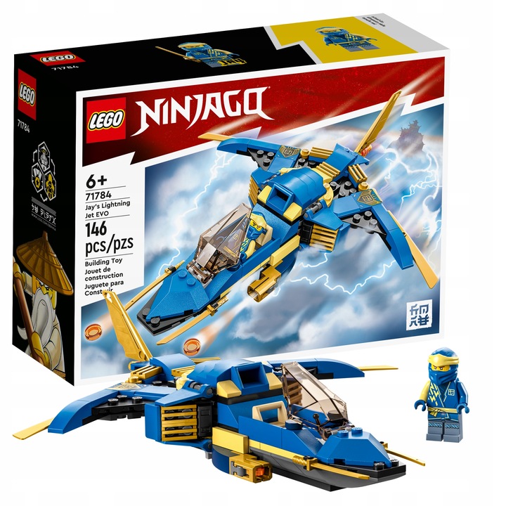 LEGO NINJAGO Odrzutowiec ponaddźw. Jay'a EVO 71784