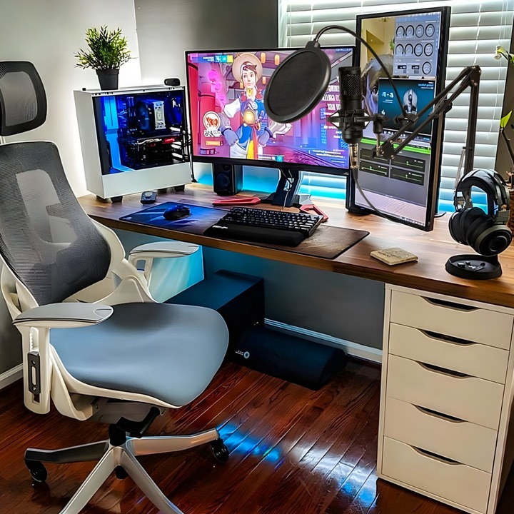 MIKROFON STUDYJNY USB JACK POJEMNOŚCIOWY GAMINGOWY ZESTAW POP FILTR STATYW